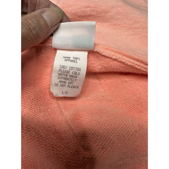 Vtg 90s Hard Tops Sweatshirt Neon Retro Graphic Print Bodybuilding Top Rare Sz L - Picture 8 of 14